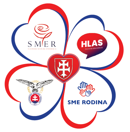 ZVOLEN V SRDCI srdiecko 4 koalicia v strede erb
